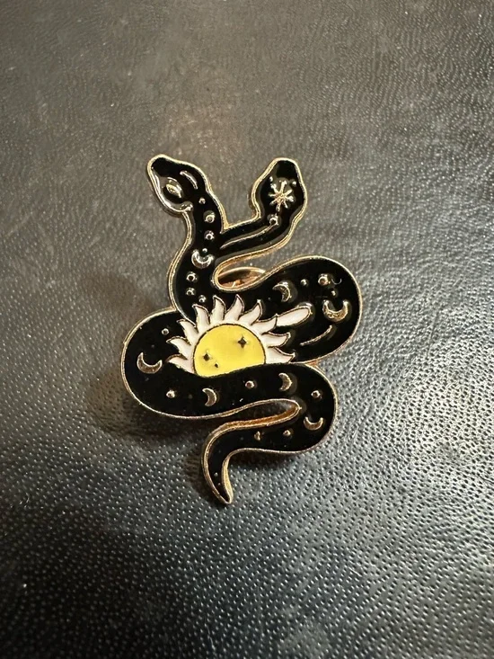 Witchy Snake Enamel Pin Bundle 🐍 Goth Celestial Aesthetic 6pc - Picture 6 of 8